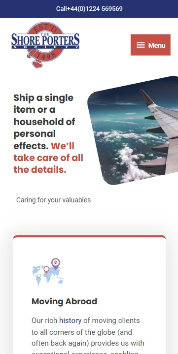 shoreporters mobile website